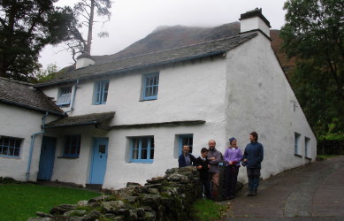 Ken, Matthew, Phil, Eleanor and Rosie at Raw Head Cottage