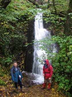 Ken and Phil by a waterfall