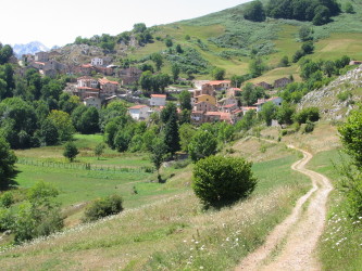 Veiw of Tresviso from the track